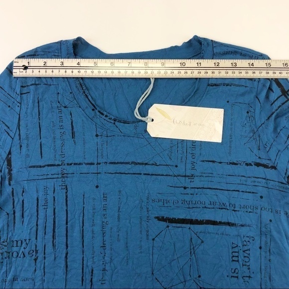 𝅺CHALET & Cici NEW blue tunic top - Picture 7 of 8